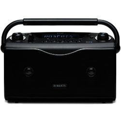 Roberts Eco4 BT Black - Compact Portable DAB/DAB+  FM Radio with Bluetooth with upto 150 Hours Battery Life